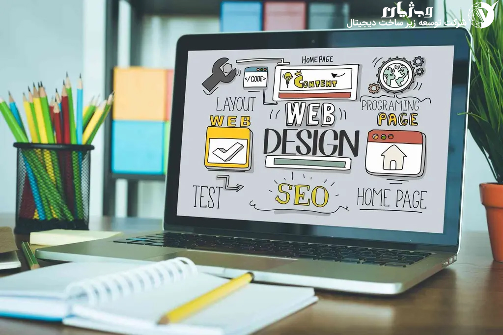 اجنت‌های هوش مصنوعی در طراحی سایت؛ ربات هوشمند در حال مدیریت و بهینه‌سازی وب‌سایت با استفاده از AI Agents